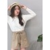 Drawstring A-Line Shorts